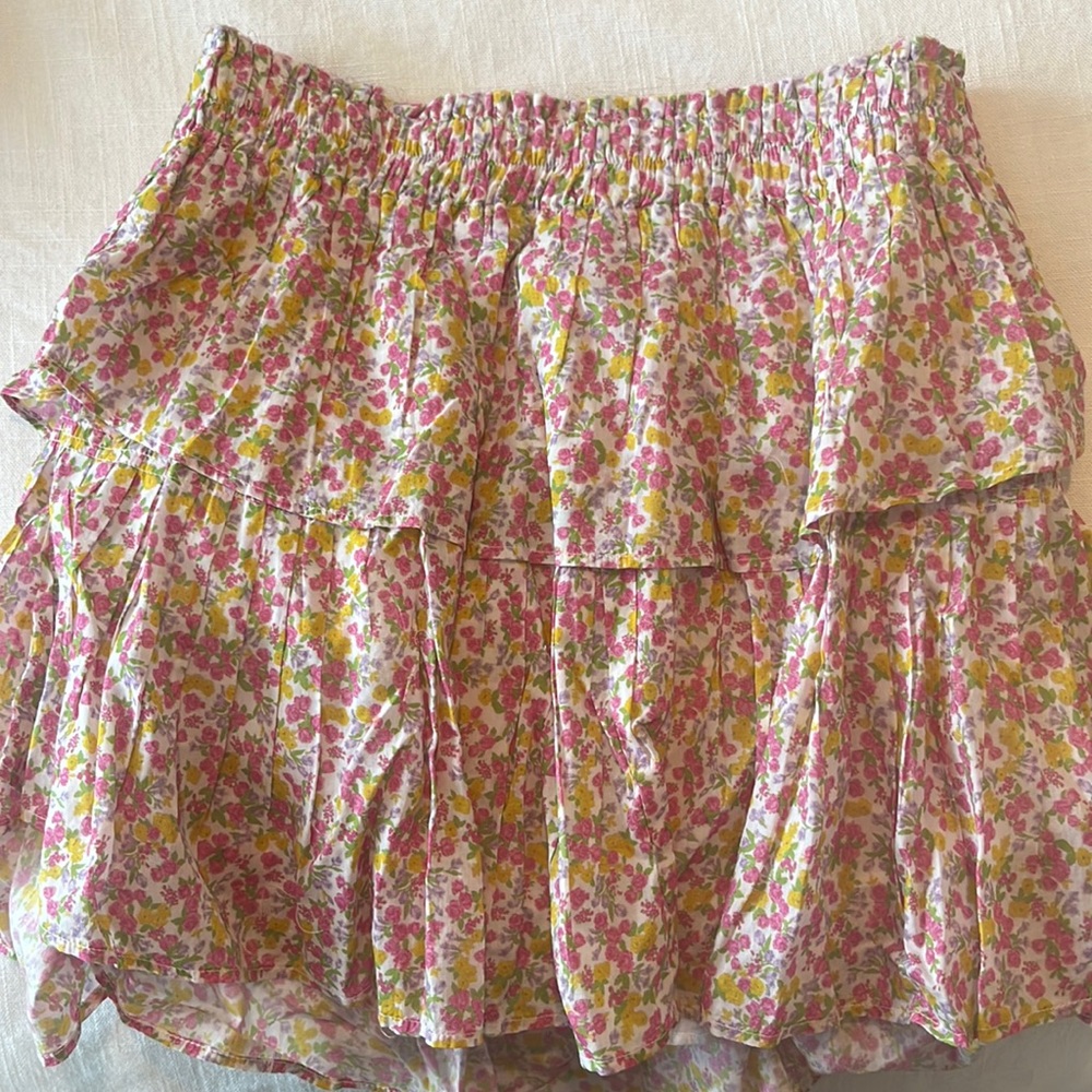 LoveShackFancy mini skirt